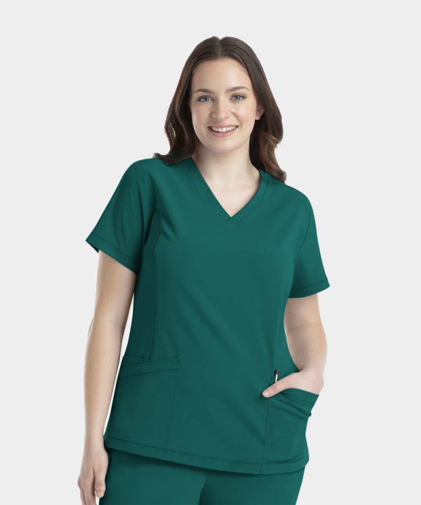 Women's V-Neck Top | 4801 - Hunter, 2XL