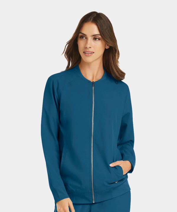 Women's Warm-Up Zip Jacket | 5061 - Caribbean Blue, XS