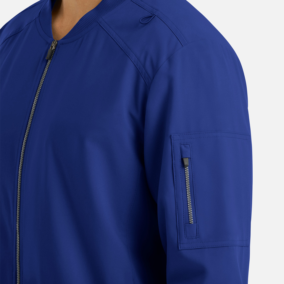 Momentum by Maevn 5861 MensFullZipBomberJacket GalaxyBlue GBL 03 Maevn Scrubs