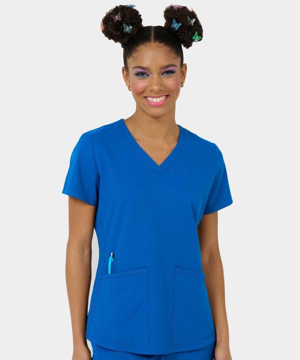 Focus V-Neck Top | 1165 - Royal Blue, 3XL