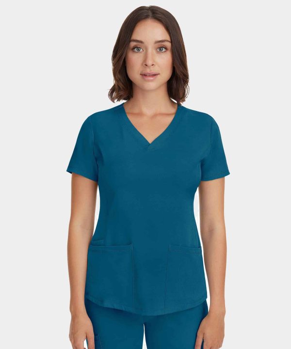 Monica Top | 2500 - Caribbean Blue, 1XL
