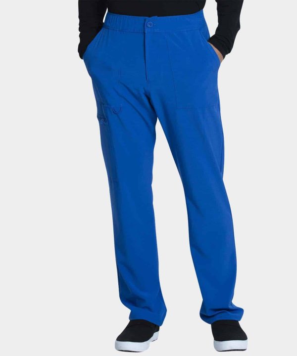 Men's Fly Front Cargo Pant Short Length | CKA186S - Royal Blue, 2XL
