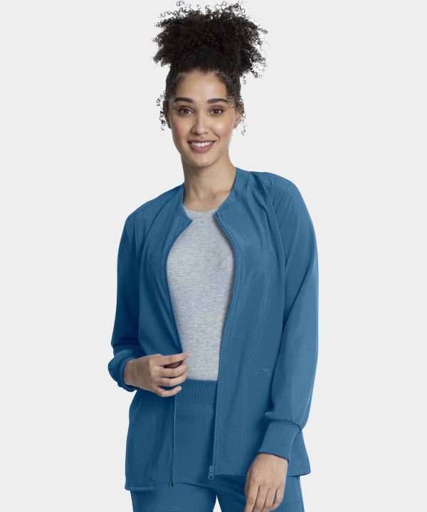 Zip Front Jacket | CKA384 - Caribbean Blue, 2XL