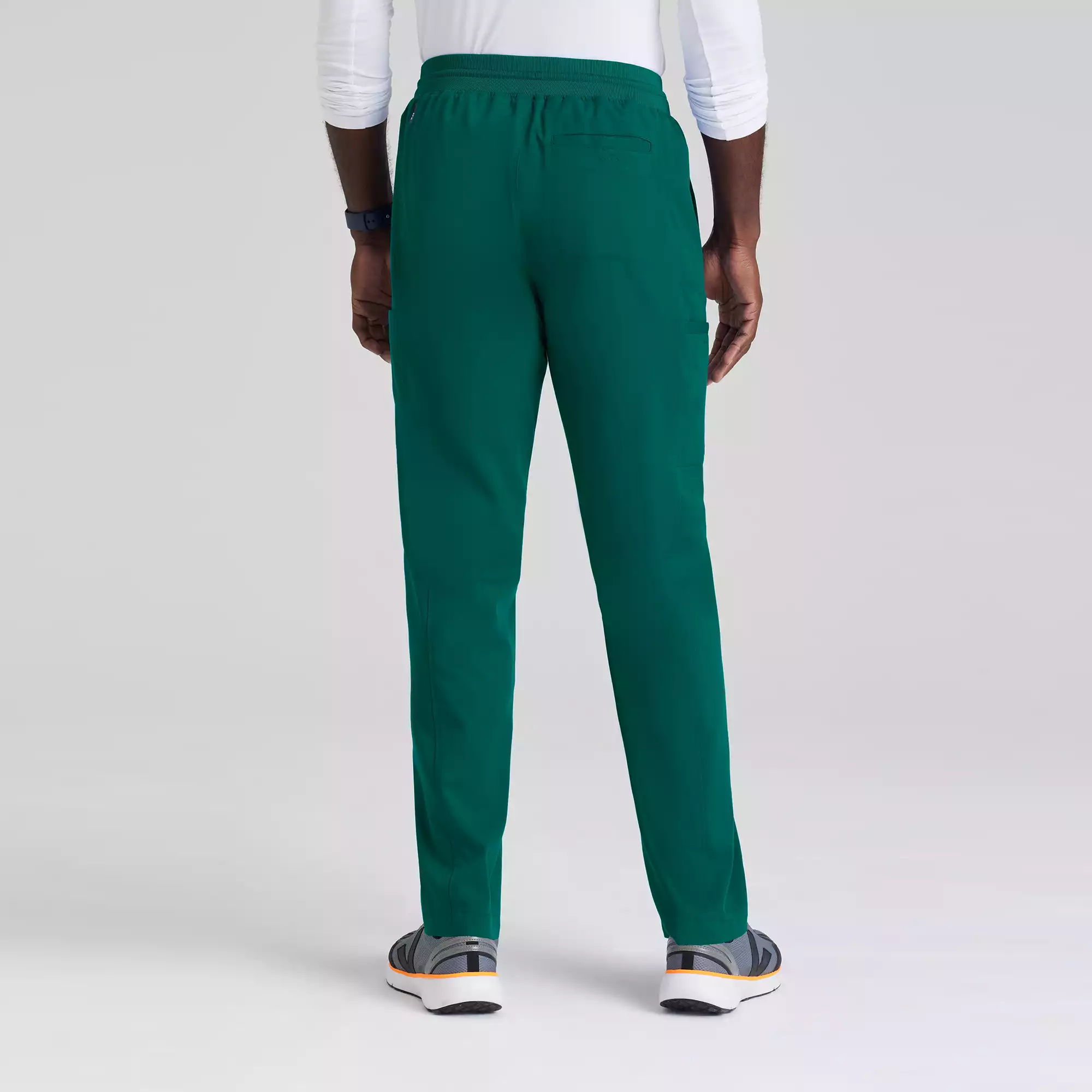 Greys-Anatomy-Spandex-Stretch-Mens-6-Pocket-Straight-Pant-GRSP617-Hunter-Green-02.webp