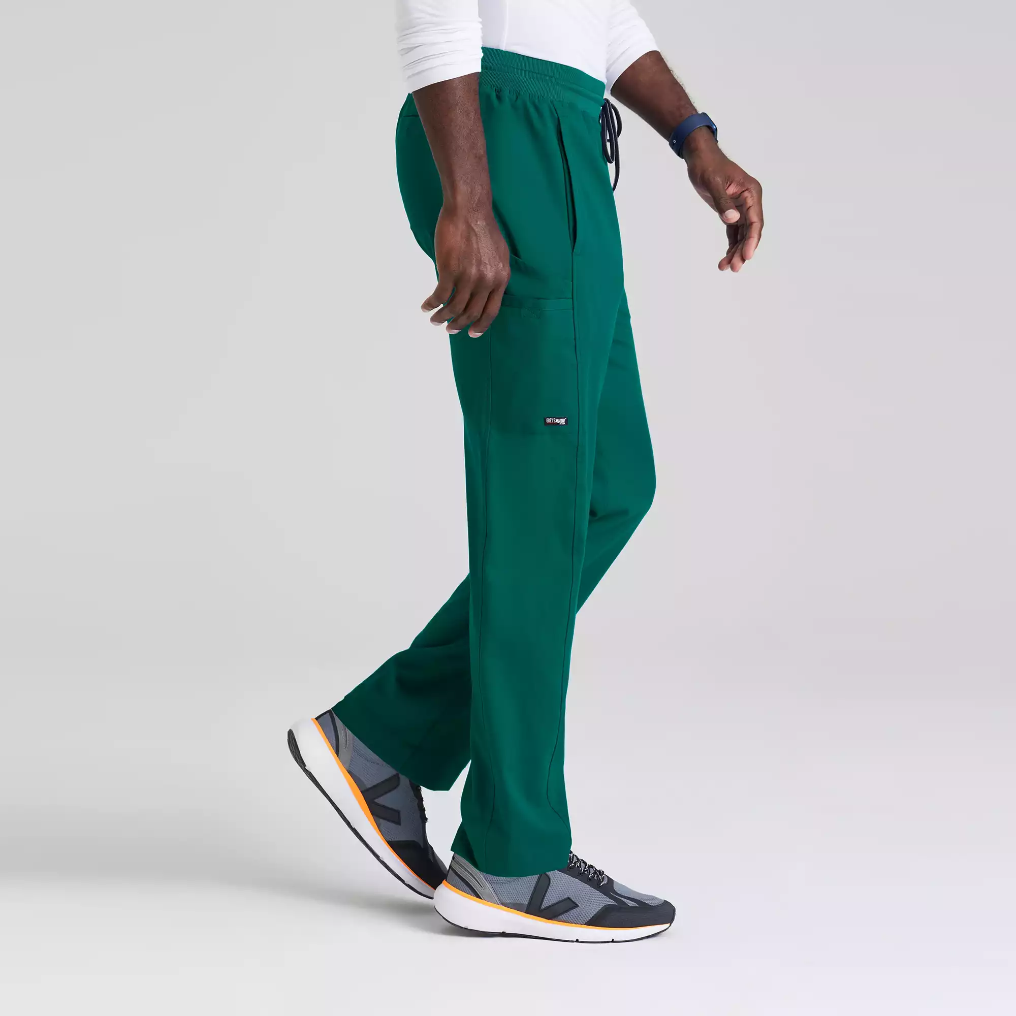 Greys-Anatomy-Spandex-Stretch-Mens-6-Pocket-Straight-Pant-GRSP617-Hunter-Green-03.webp