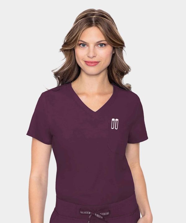 MC Insight One Pocket Tuck-In Top | MC2432 - Wine, XL