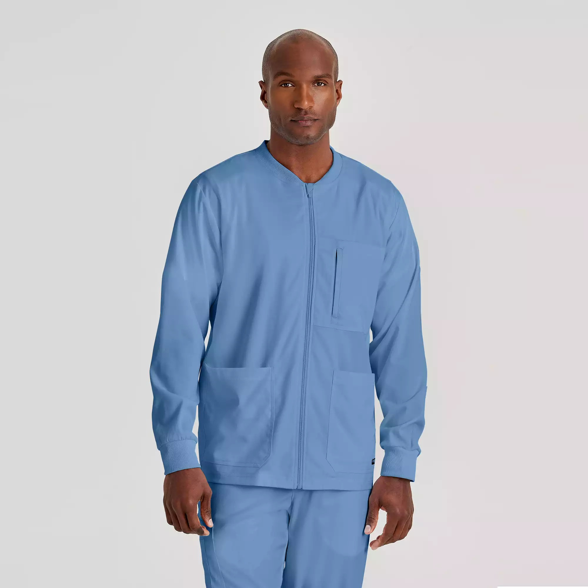 Men's Antimicrobial Warm-Up Scrub Jacket | GRSW871 - American