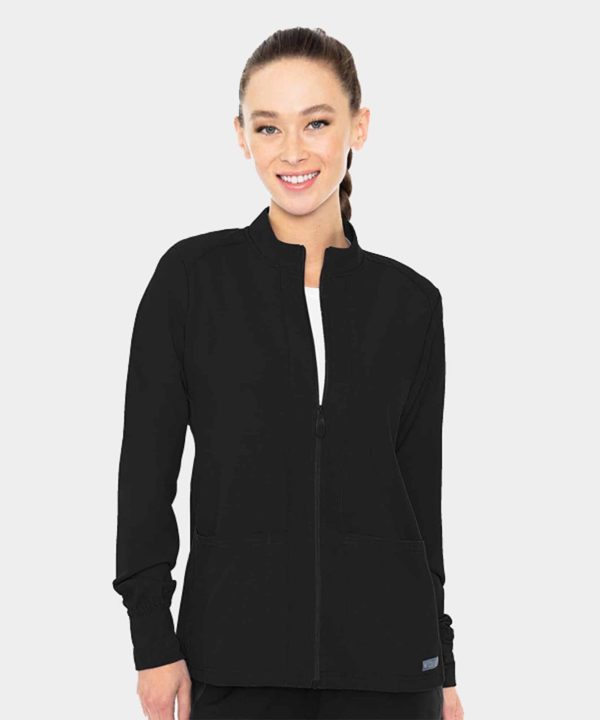 MC Insight Zip Front Warm-Up With Shoulder Yokes | MC2660 - Black, 2XL