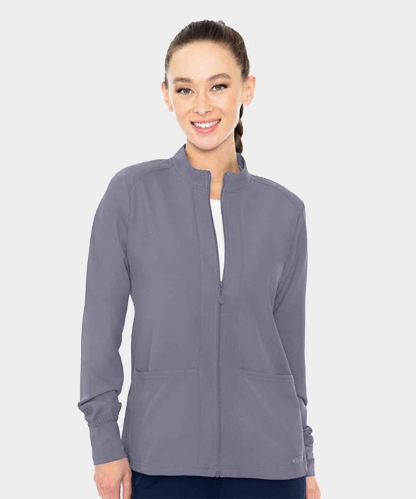MC Insight Zip Front Warm-Up With Shoulder Yokes | MC2660 - Cloud, LG