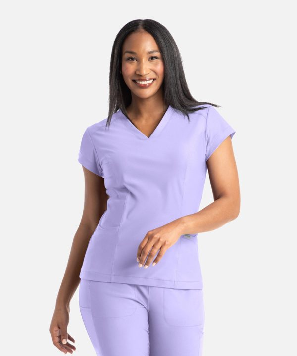 Zoe - Banded V-Neck Top | 2501