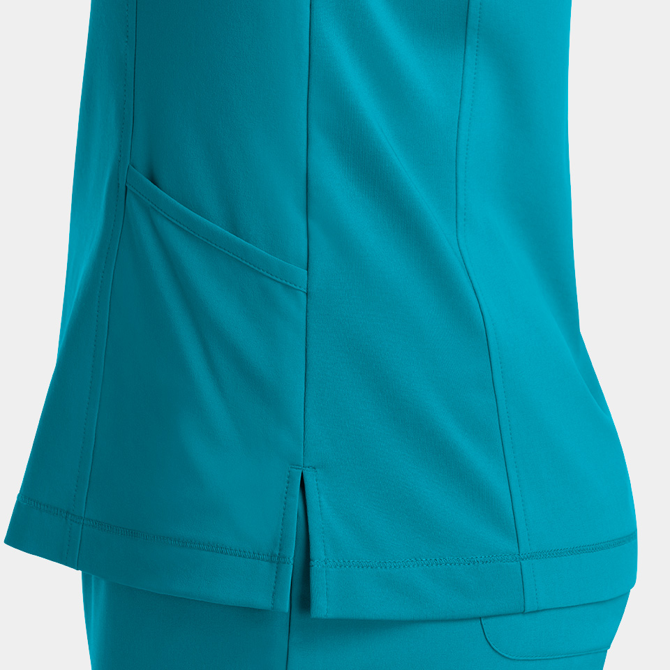 Women's Notched Neck Top | 4802 4 Women's Notched Neck Top | 4802 - Image 4