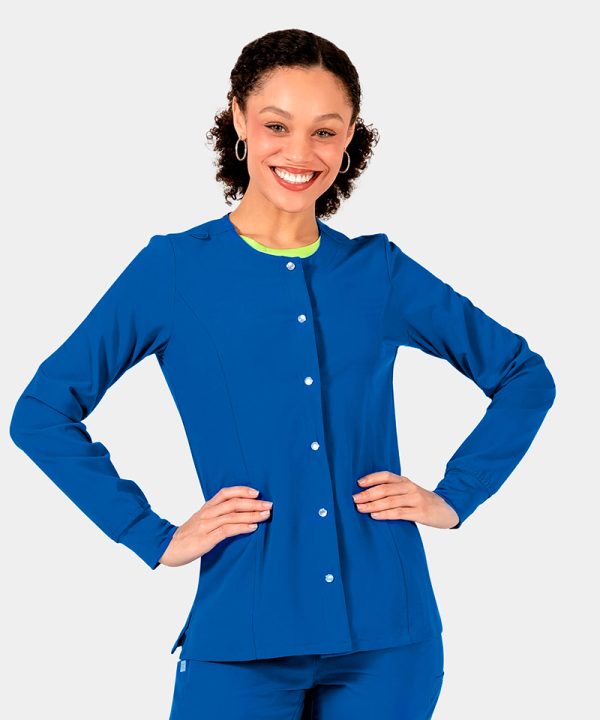 Women's Snap Jacket | 4811 - Royal Blue, 5XL