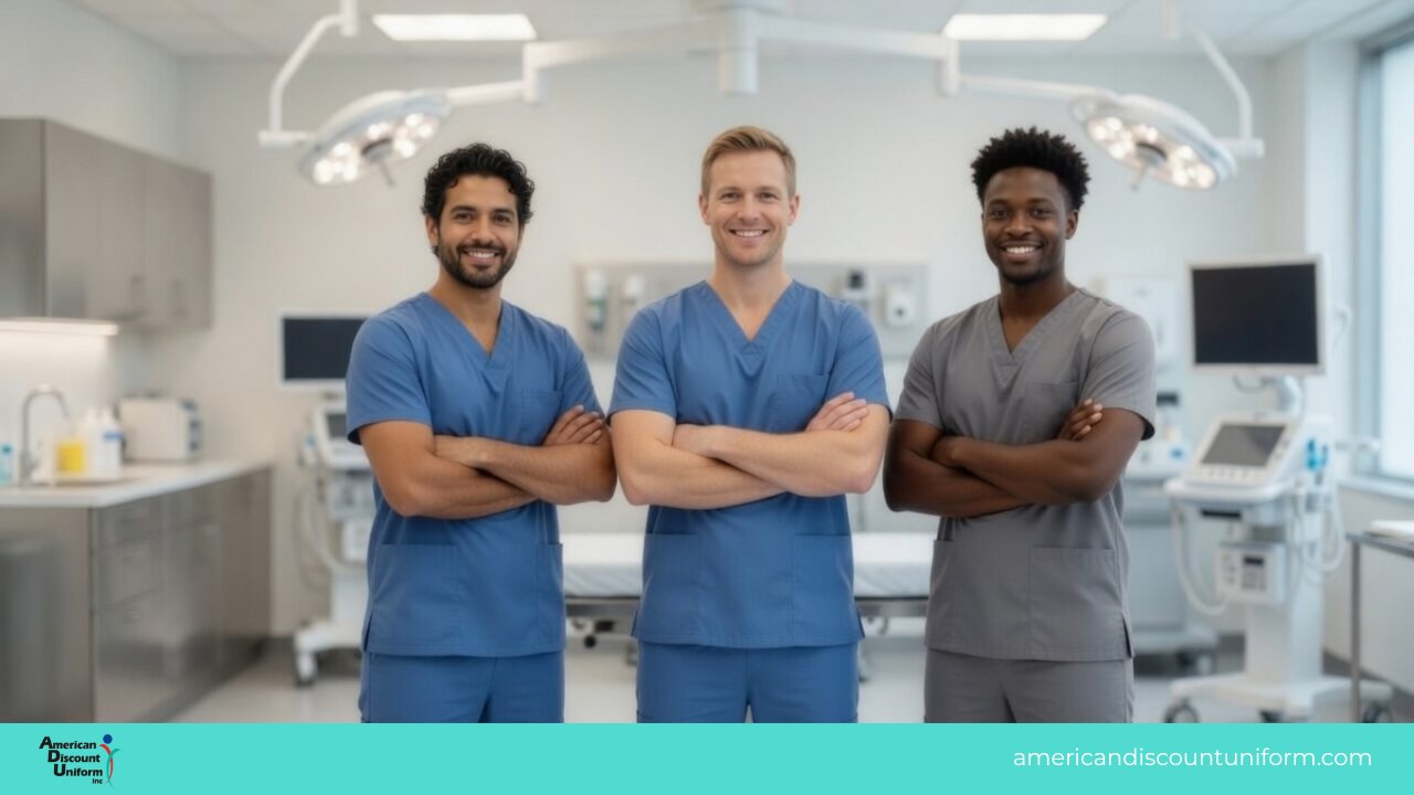 IRG Scrubs for Men Professional Fit for Long Shifts