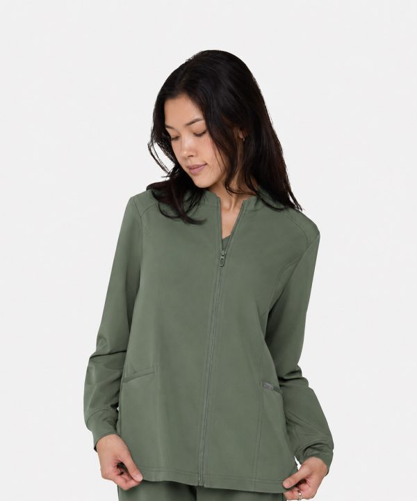 Shop Medical Scrubs Near Me - Pittsburgh, PA 9 Womens Tempo Zip Jacket | T301